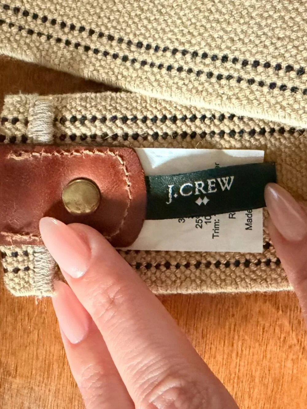 2000s Vintage J. Crew Canvas Stretch Belt - Picture 4 of 4